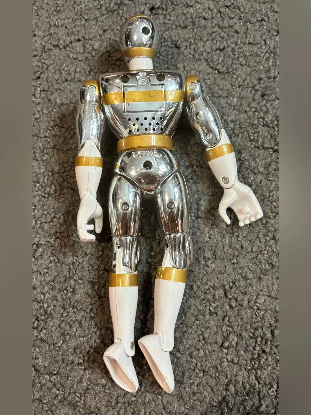Mighty Morphin Power Rangers Talking Silver Ranger In Space 1998 Bandai Figure